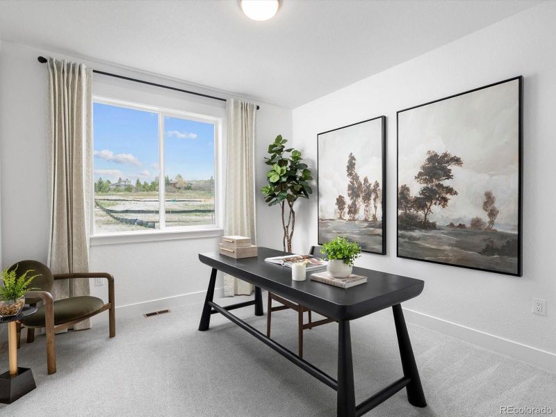 Furnished interior view inside a new home in Jackson Creek, Monument (Image 29).