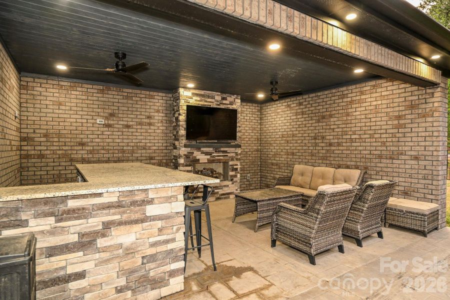 Exterior details and patio area of a home in , Marshville (Image 22).