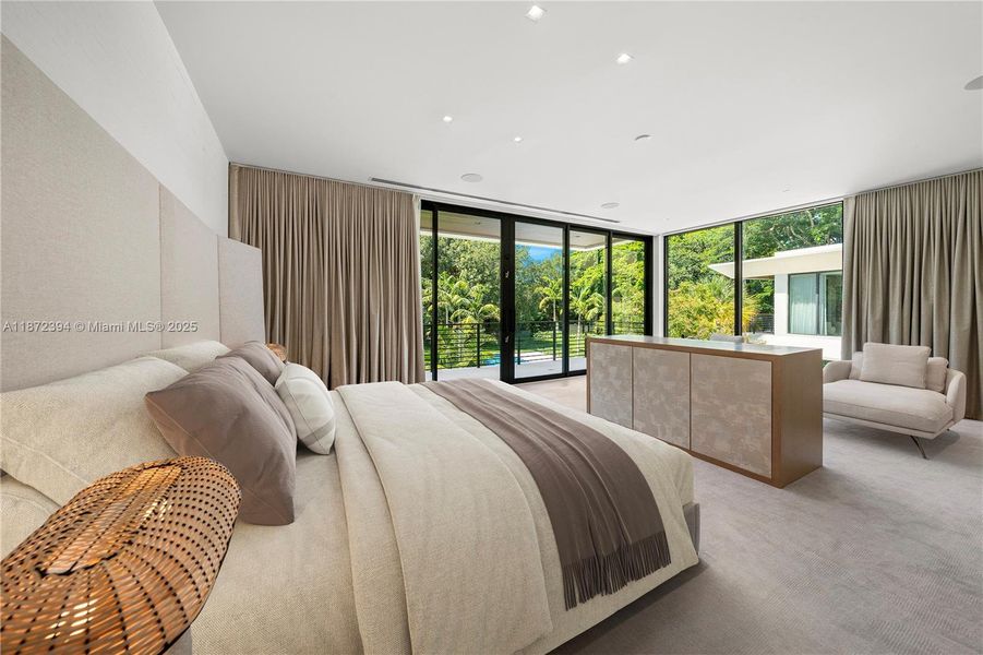 Furnished interior view inside a new home in , Coral Gables (Image 55).