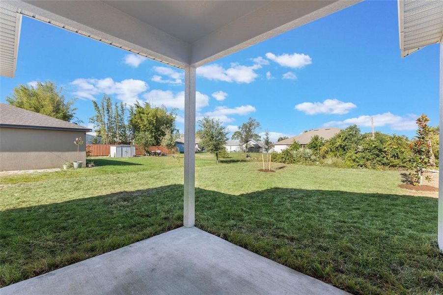 Private Covered Back Patio