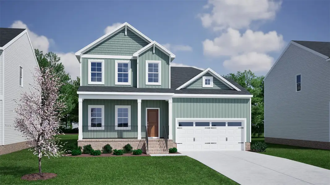 Representative exterior photo of a completed home built from the Pickens - Genesis Value Collection by Mungo Homes in Willows at Pitch Landing, Conway, SC (Image 26). Representative exterior photo of a completed home built from the Pickens - Genesis Value Collection by Mungo Homes in Willows at Pitch Landing, Conway, SC (Image 26).