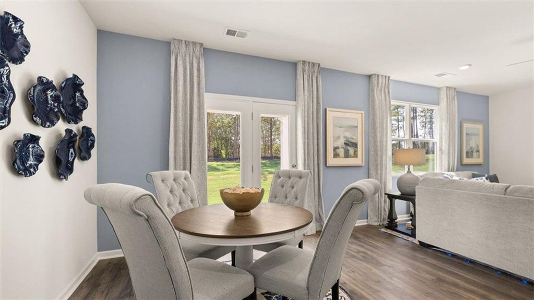 Furnished interior view inside a new home in Jackson Landing, Jefferson (Image 34). Furnished interior view inside a new home in Jackson Landing, Jefferson (Image 34).