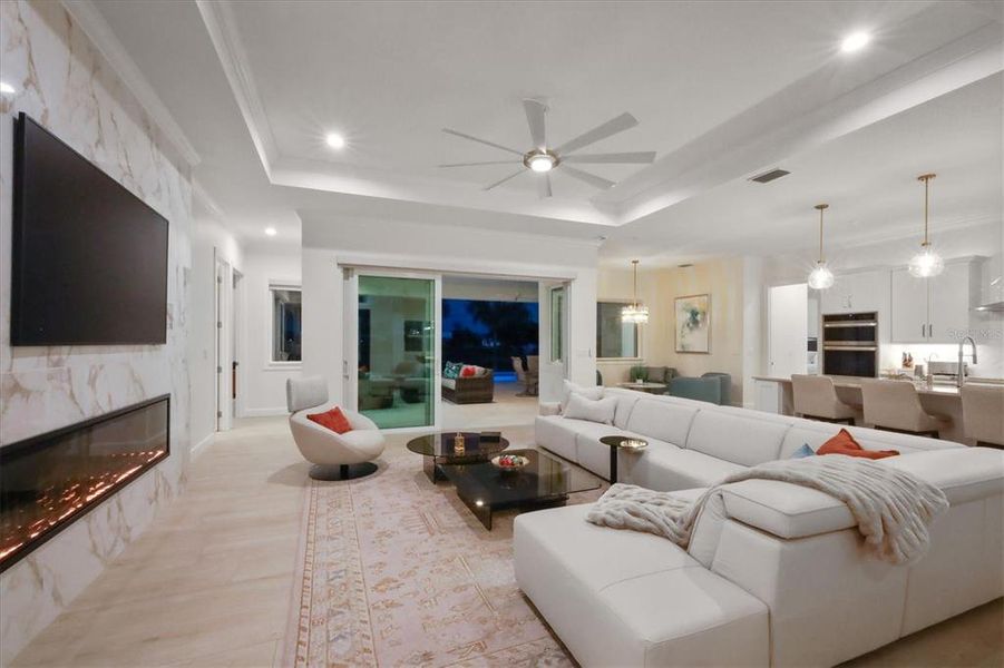 Furnished interior view inside a new home in , Placida (Image 8).