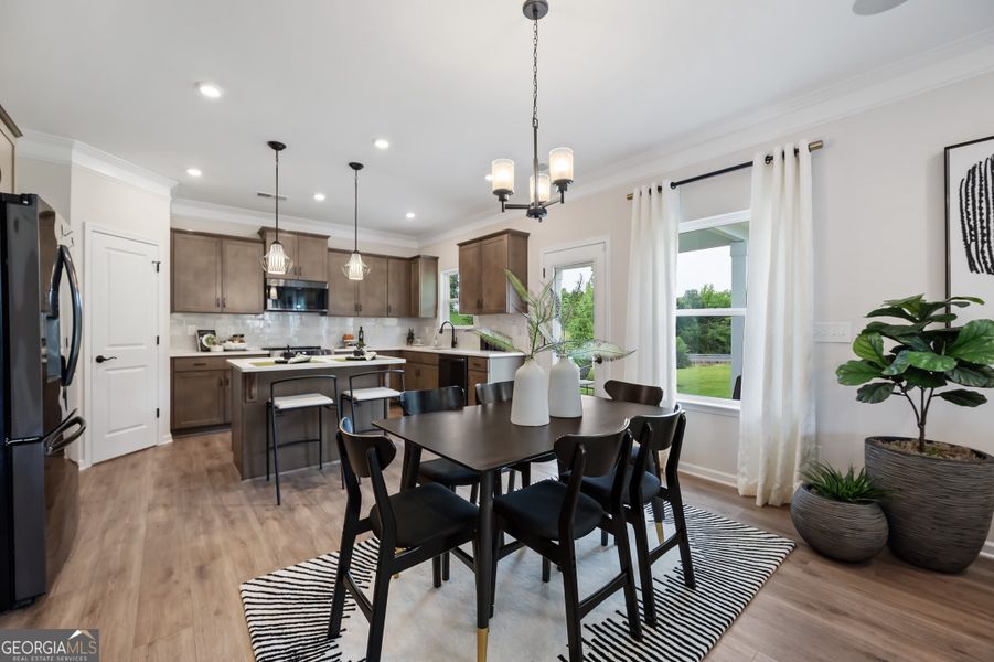 Furnished interior view inside a new home in Maddox Station, Eatonton (Image 7).