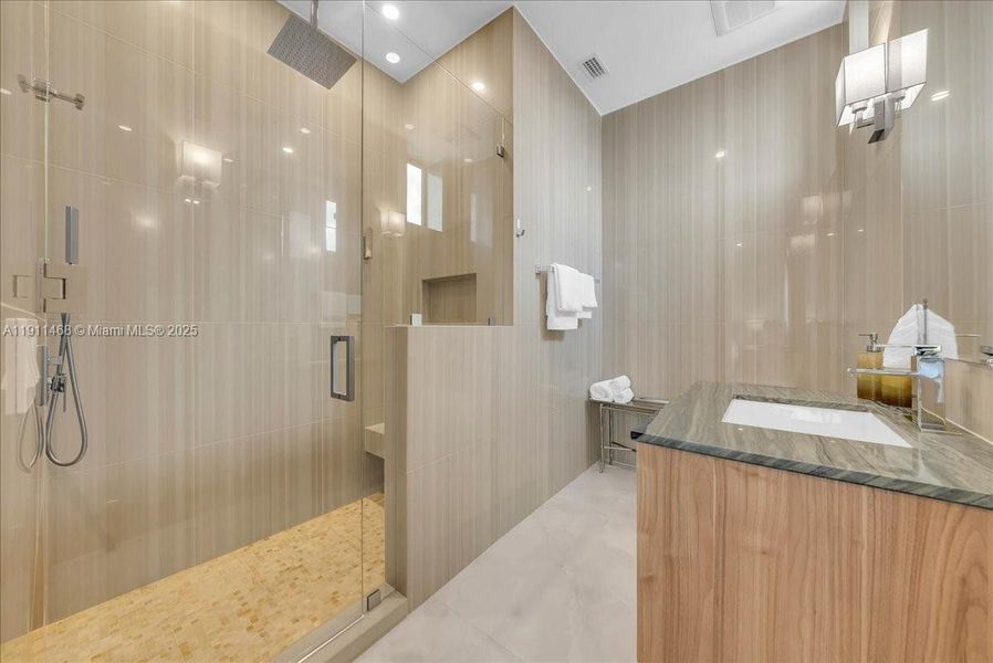 Furnished interior view inside a new home in , Marco Island (Image 17).