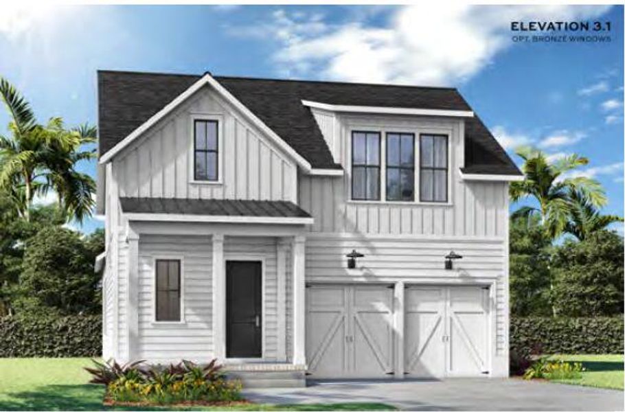 Front exterior of a new home in , Summerville, SC, highlighting curb appeal (Image 1). Front exterior of a new home in , Summerville, SC, highlighting curb appeal (Image 1).