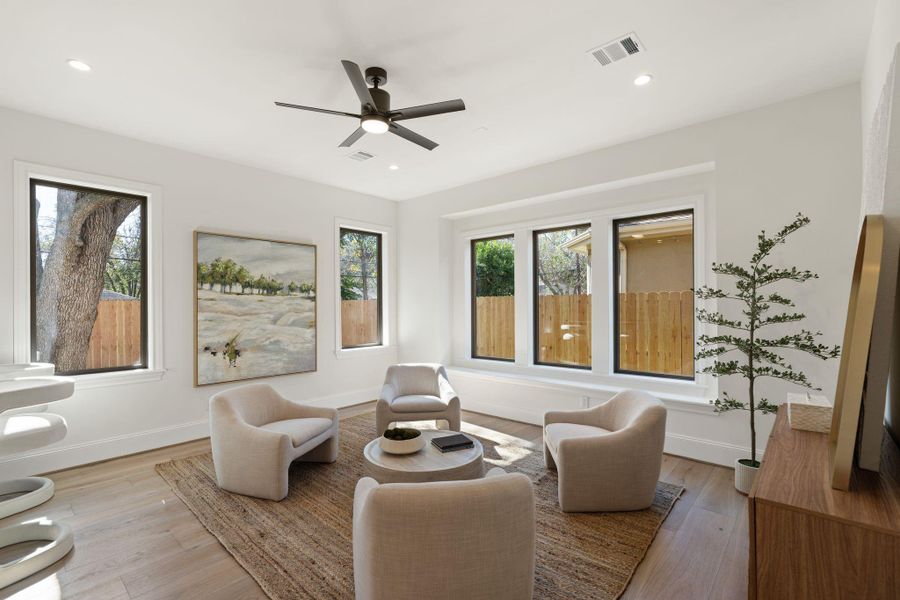 Furnished interior view inside a new home in , Houston (Image 27).