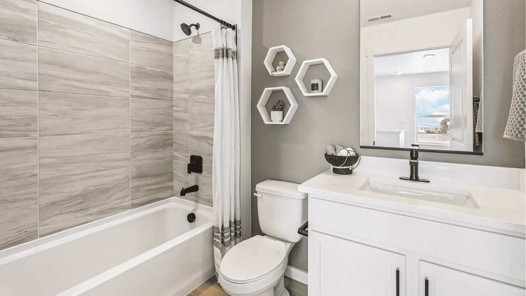 Furnished interior view inside a new home in Villas at Vantage, Berthoud (Image 12). Furnished interior view inside a new home in Villas at Vantage, Berthoud (Image 12).