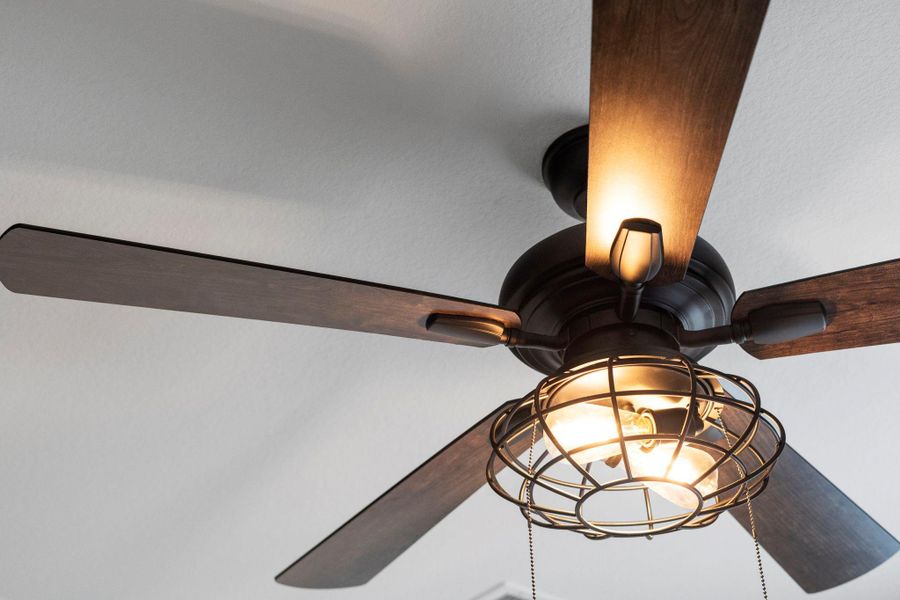 Ceiling fans added to rooms Ceiling fans added to rooms