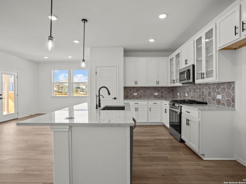 Furnished interior view inside a new home in Comanche Ridge, San Antonio (Image 4).