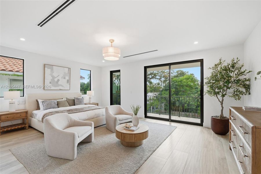 Furnished interior view inside a new home in , Miami (Image 15).