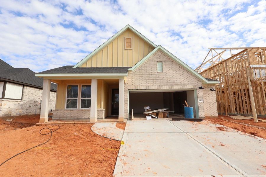 In-progress construction of a new home in Garden Glen at Clopton Farms, Montgomery, TX (Image 8).