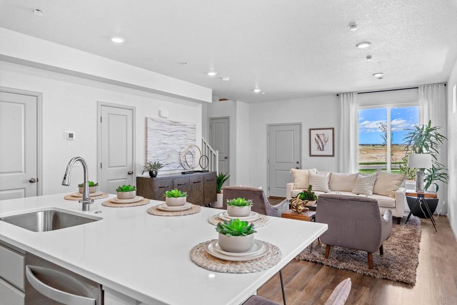 Furnished interior view inside a new home in Green Valley Ranch, Aurora (Image 14). Furnished interior view inside a new home in Green Valley Ranch, Aurora (Image 14).
