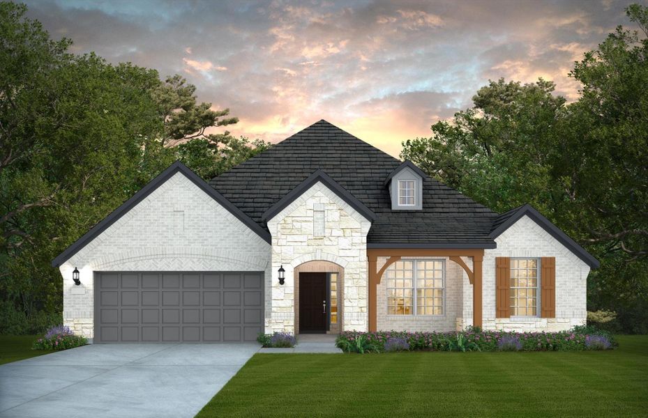 Representative exterior photo of a completed home built from the Kennedale by Pulte Homes in Davis Ranch, San Antonio, TX (Image 2).