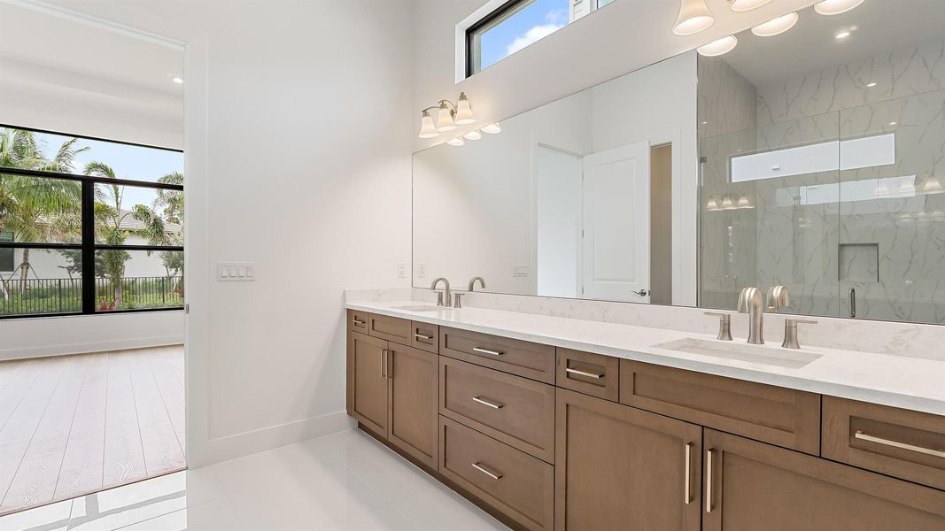 Furnished interior view inside a new home in L'Ambiance at Avenir, Palm Beach Gardens (Image 24).