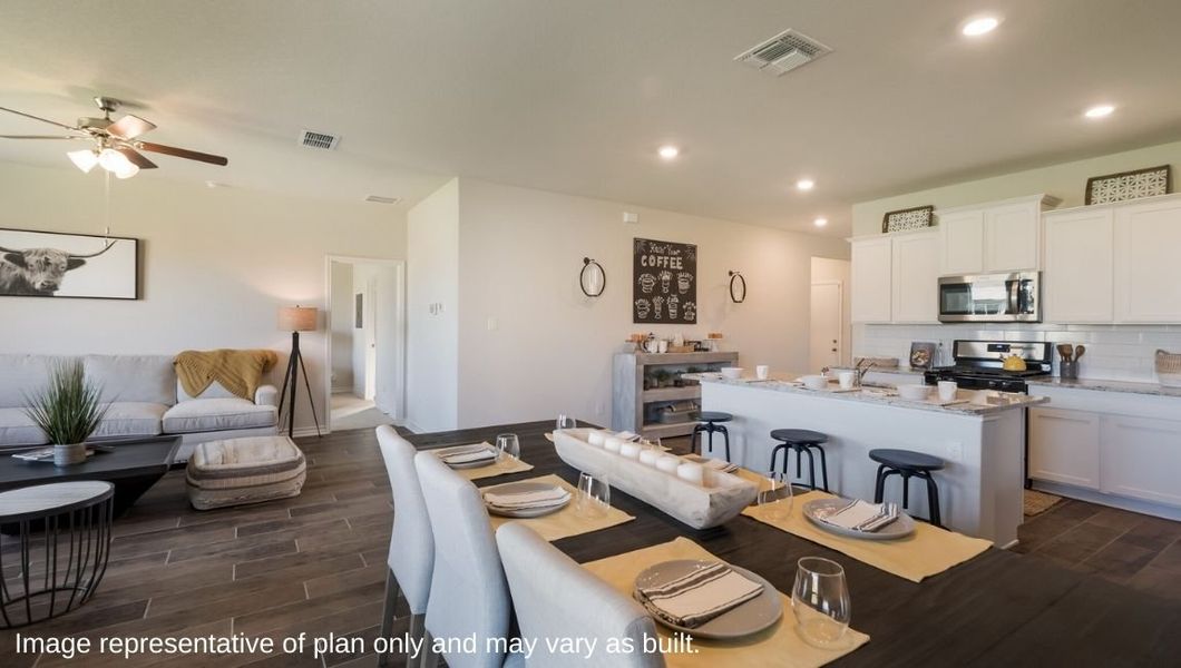 Representative furnished interior of a home built from the The Irvine by D.R. Horton in Brookstone Creek, San Antonio (Image 10). Representative furnished interior of a home built from the The Irvine by D.R. Horton in Brookstone Creek, San Antonio (Image 10).