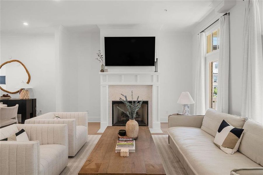 Furnished interior view inside a new home in , Alpharetta (Image 23).