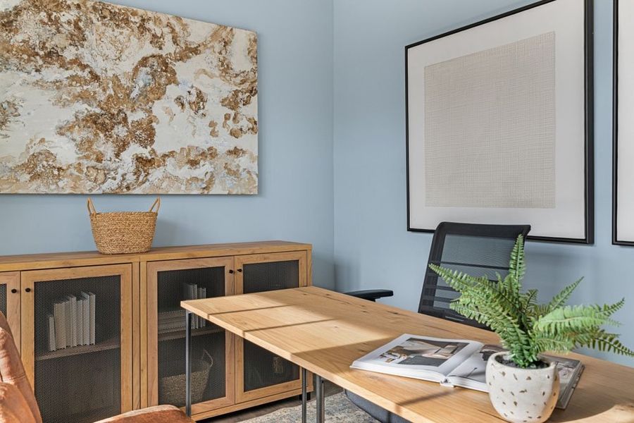 Representative furnished interior of a home built from the WILMINGTON by D.R. Horton in Gretchen Pines, West End (Image 4).