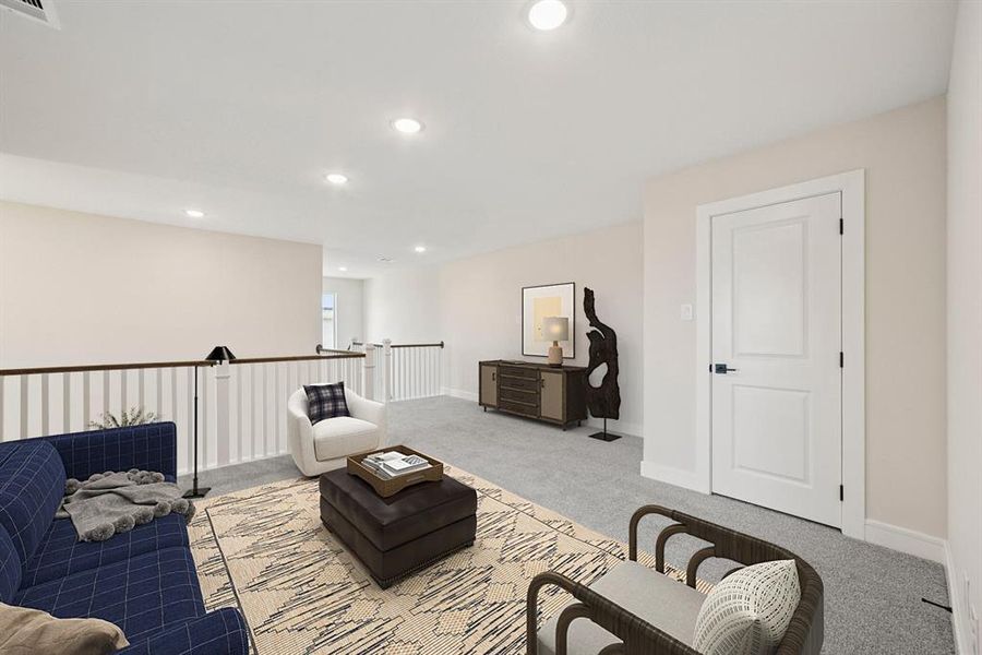 Furnished interior view inside a new home in Elevon, Lavon (Image 19). Furnished interior view inside a new home in Elevon, Lavon (Image 19).