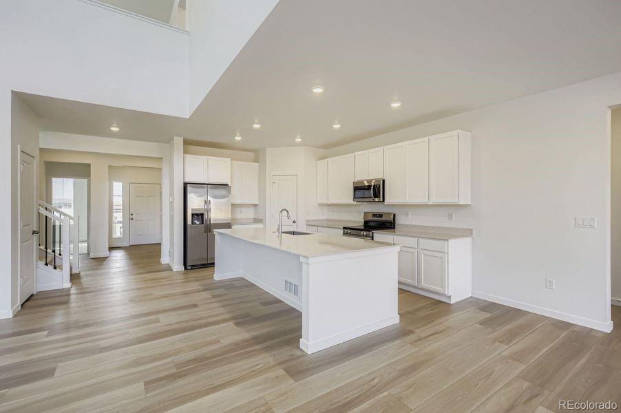 Furnished interior view inside a new home in Ledge Rock: The Monarch Collection, Johnstown (Image 4).
