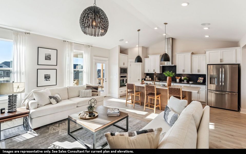 Furnished interior view inside a new home in McCain's Station, Gallatin (Image 8).