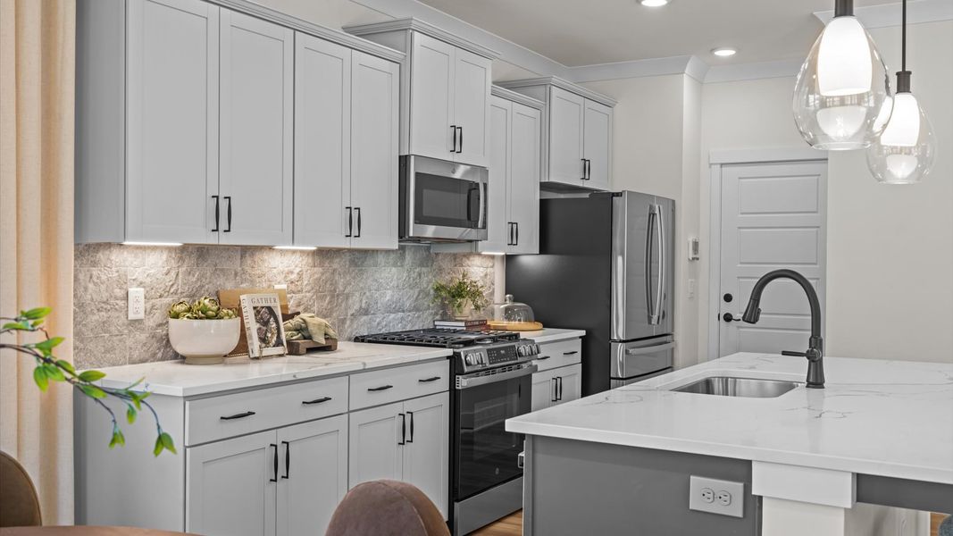 Representative furnished interior of a home built from the Beramont by DRB Homes in Provisions at Courtland, Sanford (Image 12). Representative furnished interior of a home built from the Beramont by DRB Homes in Provisions at Courtland, Sanford (Image 12).