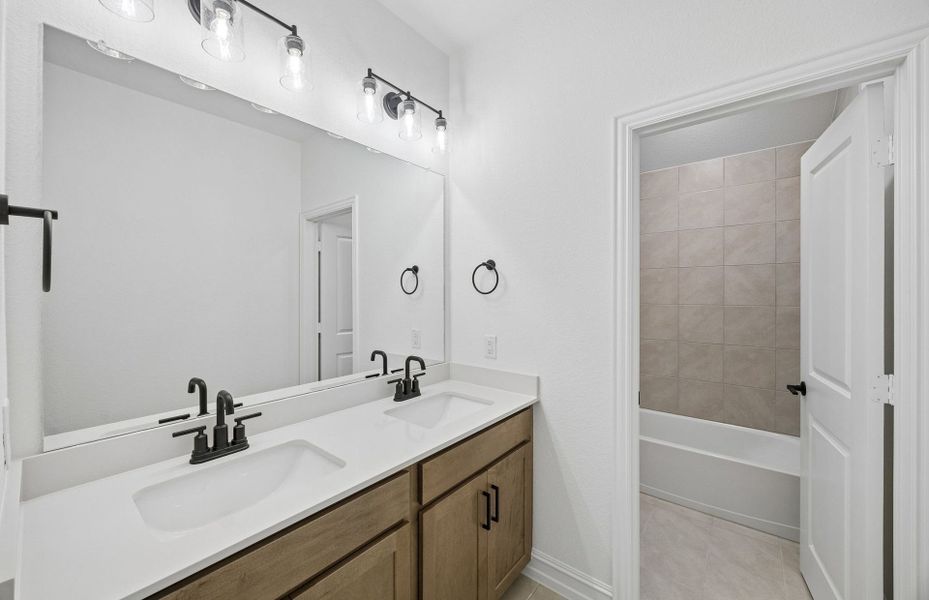 Furnished interior view inside a new home in Whitewing Trails, Princeton (Image 12).
