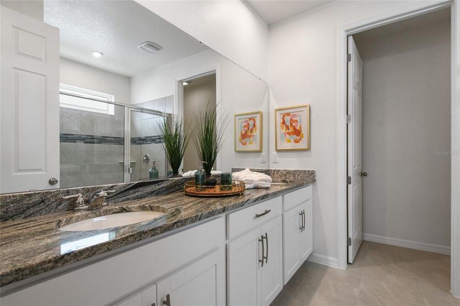 Furnished interior view inside a new home in , Kissimmee (Image 45).