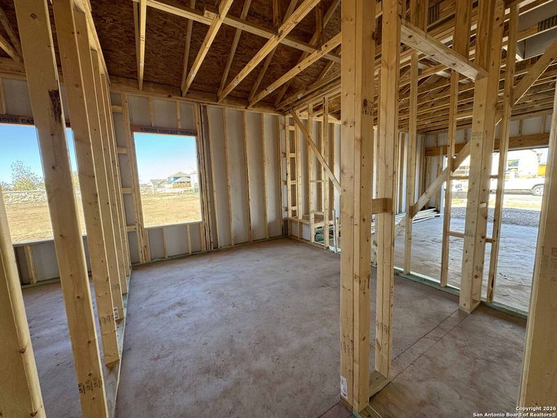 In-progress construction of a new home in Enclave at Hennersby Hollow 50's, San Antonio, TX (Image 12).