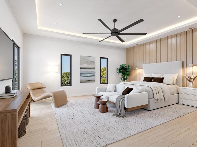 Furnished interior view inside a new home in , Tampa (Image 29). Furnished interior view inside a new home in , Tampa (Image 29).