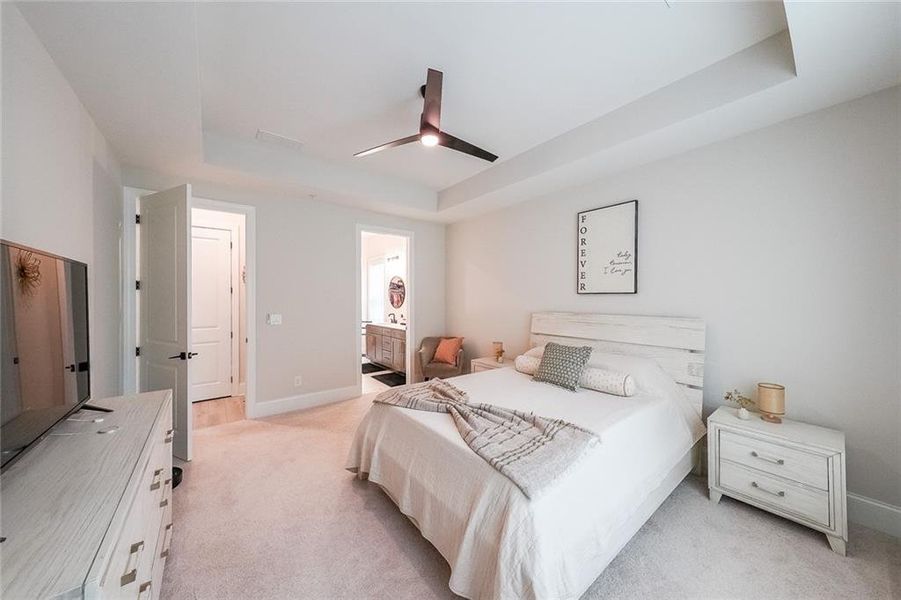 Furnished interior view inside a new home in The Reserve at Bells Ferry, Kennesaw (Image 32).