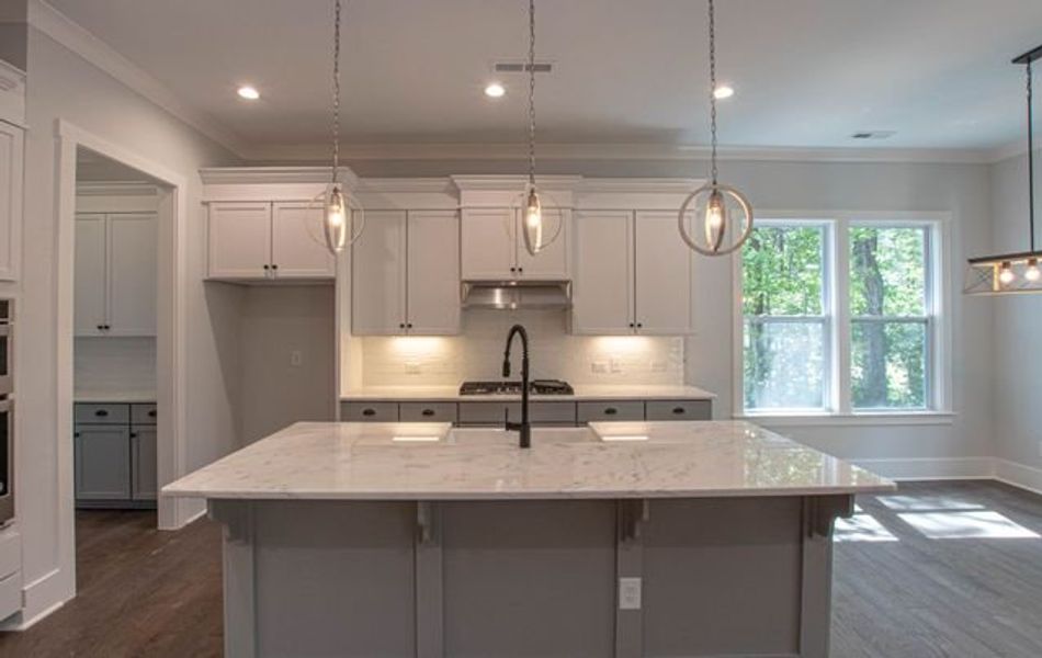 Representative furnished interior of a home built from the Atkinson by True Homes in Edgewater - Harbor Pointe, Lancaster (Image 4).