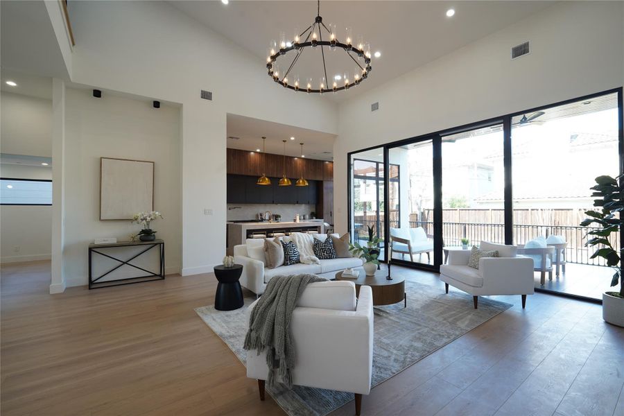 Furnished interior view inside a new home in , Bellaire (Image 33).