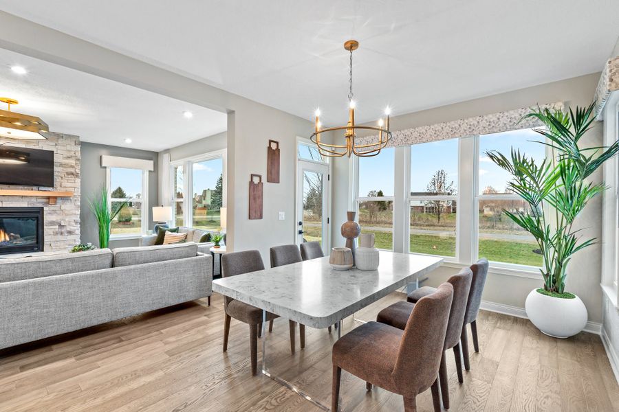 Representative furnished interior of a home built from the Wyatt by Fischer Homes in Twin Lakes, Hoschton (Image 36).