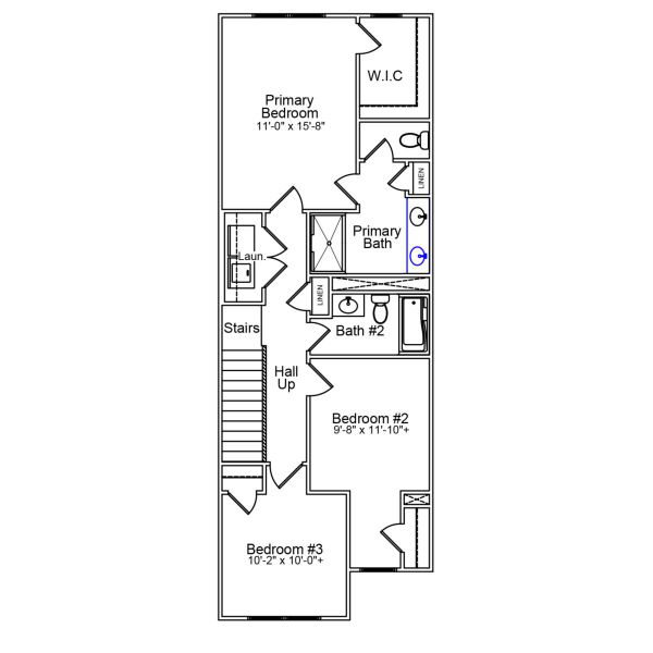 2D floor plan layout of this home in Renaissance at White Oak, Garner, NC (Image 3). 2D floor plan layout of this home in Renaissance at White Oak, Garner, NC (Image 3).