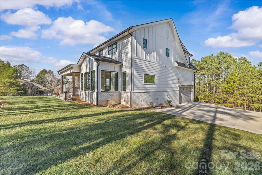 Back Yard With Covered Deck Back Yard With Covered Deck