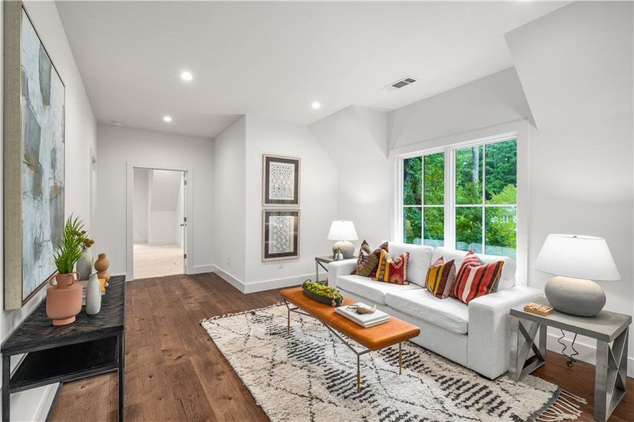 Furnished interior view inside a new home in , Powder Springs (Image 30).