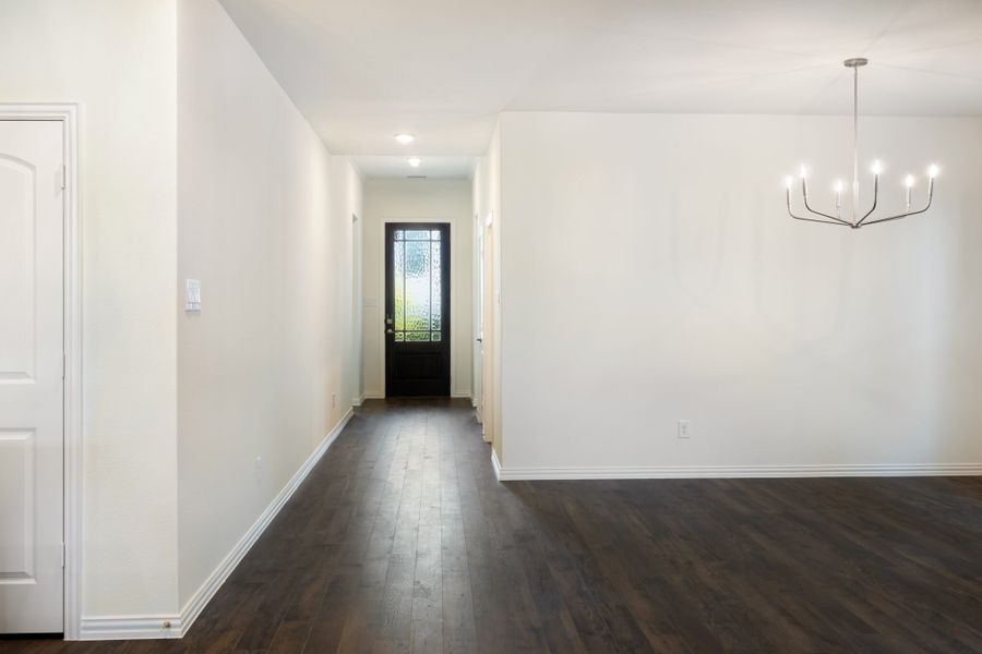 Representative unfurnished interior of a home built from the Hawthorne by UnionMain Homes in Edgewater, Fate (Image 16).