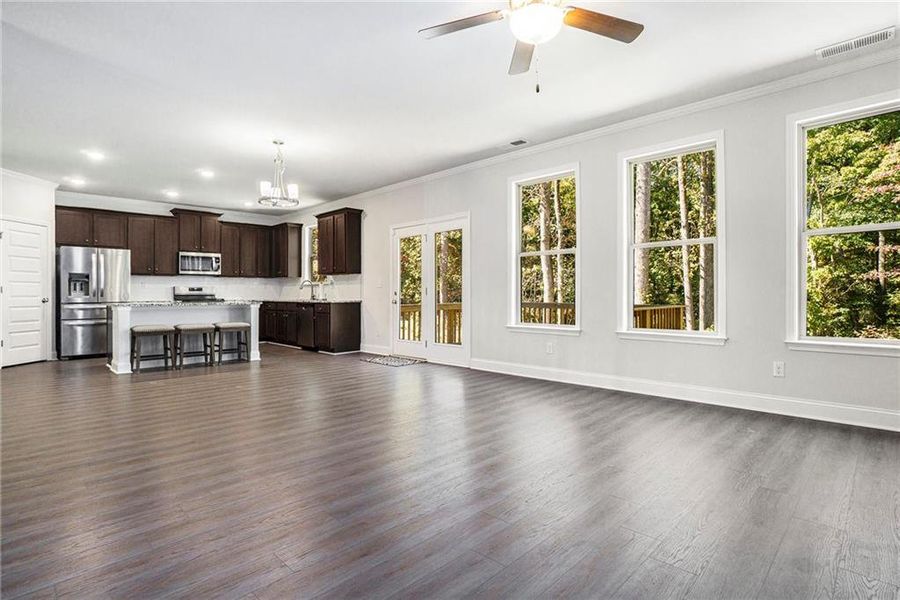 Spacious, unfurnished interior of a new home in Paces Estates, Lithia Springs (Image 26). Spacious, unfurnished interior of a new home in Paces Estates, Lithia Springs (Image 26).