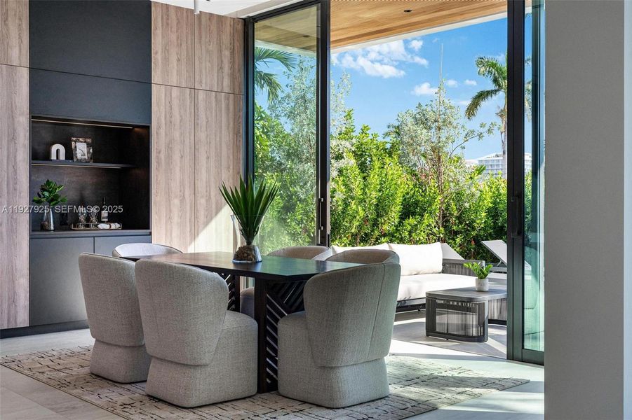 Exterior details and patio area of a home in , Surfside (Image 29). Exterior details and patio area of a home in , Surfside (Image 29).
