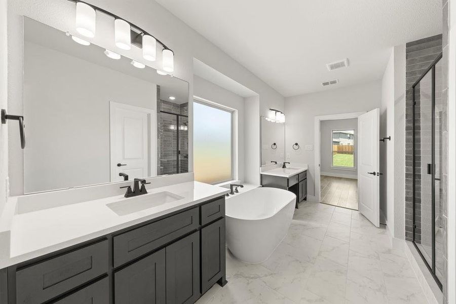 Furnished interior view inside a new home in Valencia on The Lake, Little Elm (Image 3).