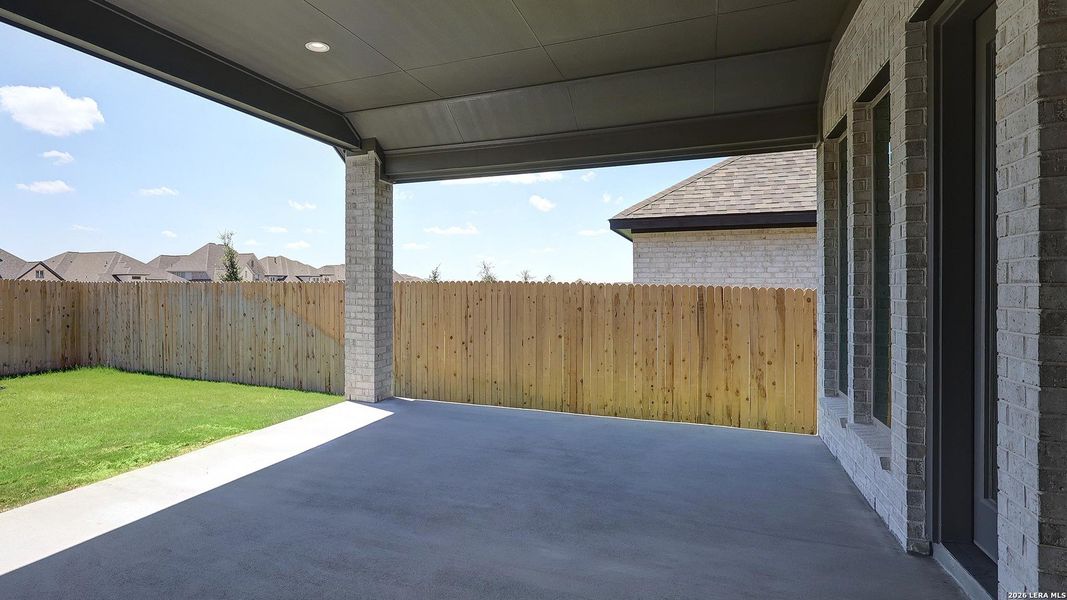 Exterior details and patio area of a home in Kallison Ranch, San Antonio (Image 4).