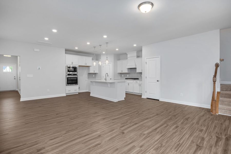 Representative unfurnished interior of a home built from the The Durham by Davidson Homes LLC in Gregory Village Townhomes, Lillington (Image 14).