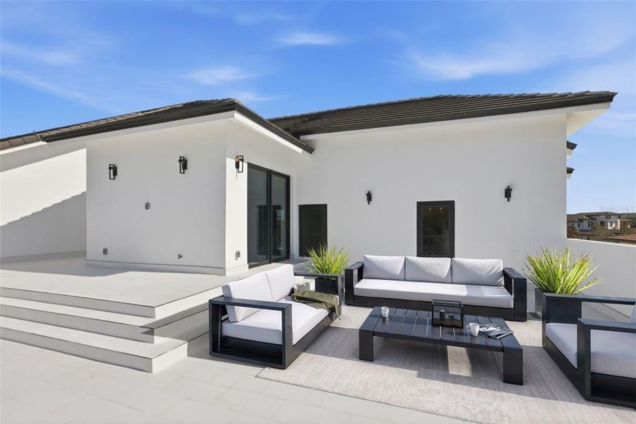 Exterior details and patio area of a home in , Windermere (Image 32). Exterior details and patio area of a home in , Windermere (Image 32).