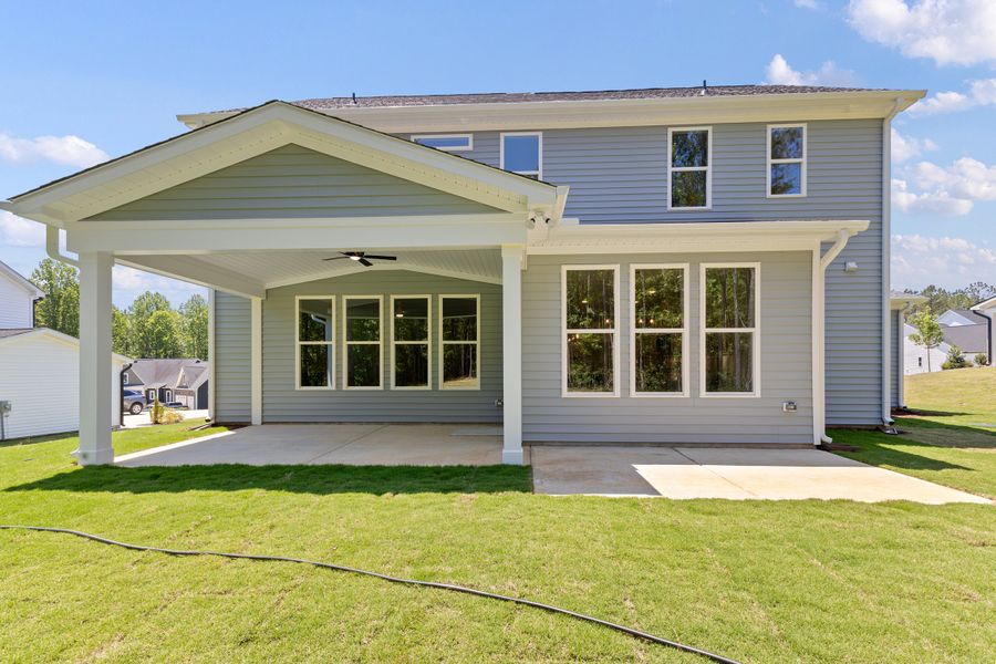 Representative exterior details of a home built from the The Whitley by RobuckHomes in Baylee Ridge, Selma (Image 72).