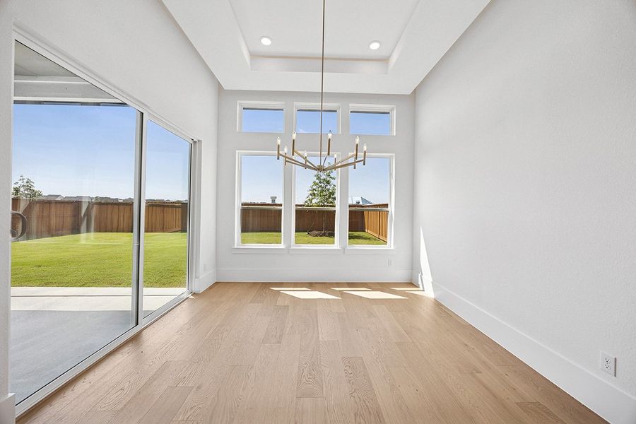 Representative unfurnished interior of a home built from the Hampton by Landon Homes in Fields - Brookside North, Frisco (Image 15). Representative unfurnished interior of a home built from the Hampton by Landon Homes in Fields - Brookside North, Frisco (Image 15).