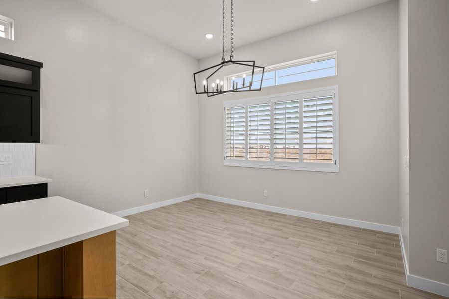 Representative unfurnished interior of a home built from the Pebble Beach- II by LEH. Homes in Verdancia, El Paso (Image 48).