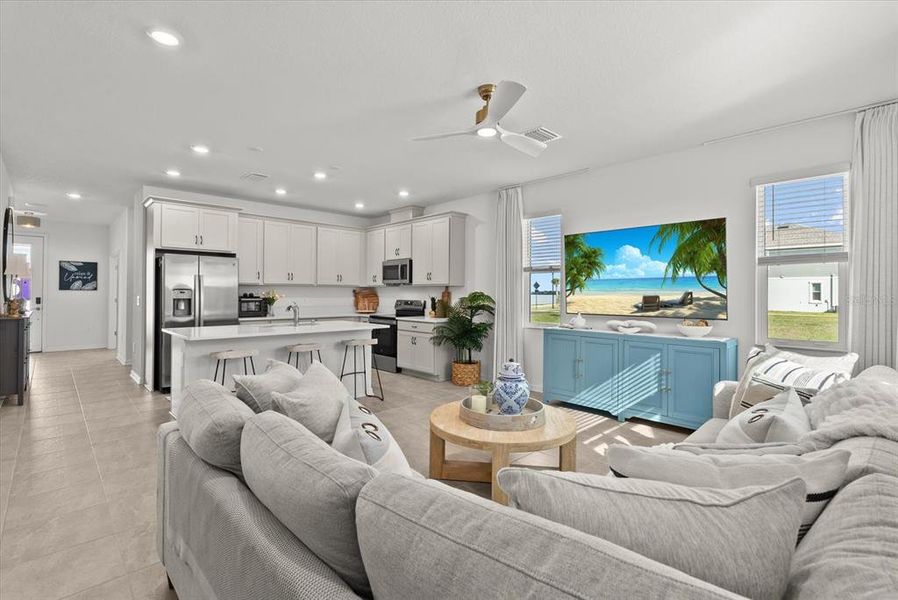 Furnished interior view inside a new home in , Sarasota (Image 39).