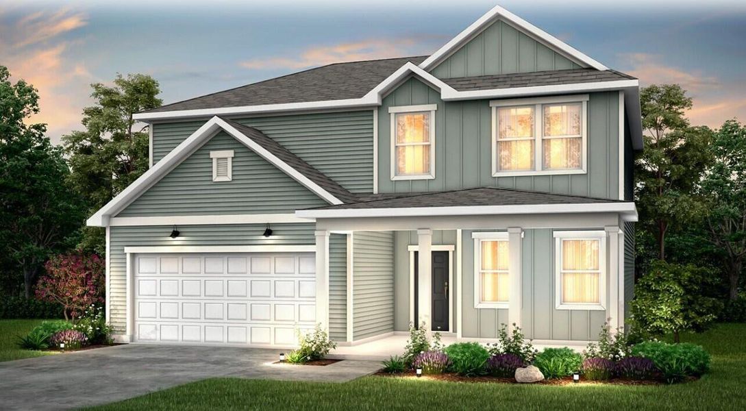 Front exterior of a new home in Nexton, Summerville, SC, highlighting curb appeal (Image 1).