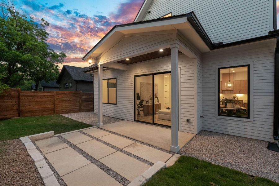 Front exterior of a new home in , Austin, TX, highlighting curb appeal (Image 2). Front exterior of a new home in , Austin, TX, highlighting curb appeal (Image 2).